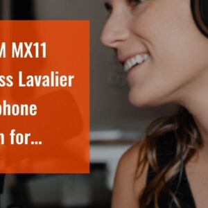 FULAIM MX11 Wireless Lavalier Microphone System for iPhone DSLR Camera Android Cell Phones, UHF...