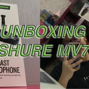 unboxing shure mv7 usb + singing test