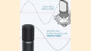 Microphones MAONO PM420 Podcast Microphone 192KHZ/24BIT USB Condenser Cardioid  🞷