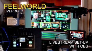 Feelworld Livepro L1 Live-streaming HDMI Switcher - My set-up for using it with OBS for streaming.