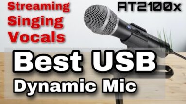 BEST BUDGET MIC Audio Technica ATR2100X review & comparison vs RODE PODMIC and BLUE YETI
