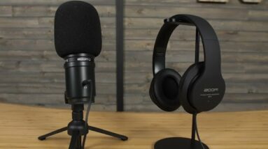Zoom ZUM-2 Podcast Mic Pack, Podcast USB Microphone, Headphones, Tripod, Windscreen, USB Cable