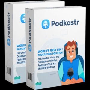 PodKastr Create POWERFUL PODCASTS In 5 MIN using World's first, A I Powered 6 in 1 Podcasting .