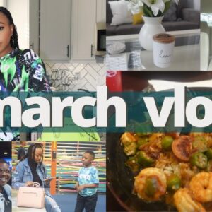 MARCH VLOG | My Ex Got Mad, Shopping for New Podcast Equipment, Tyler's Bday, Girls Nite Out + More