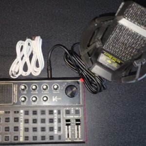 Podcast Equipment Bundle, Audio Interface with DJ Mixer Sound Mixer All-in-ONE with review