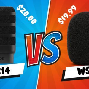 RODE PodMic WS14 Windscreen REVIEW And Comparison To WS2